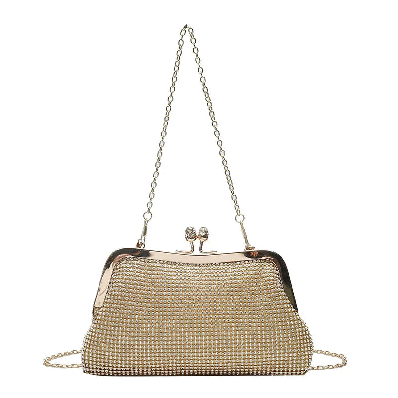 Gold or Black or Silver Kolorful Elegant Shiny Purse