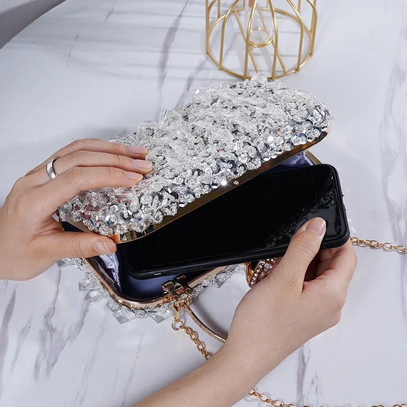 Kolorful Sequin Luxury Chain Purse