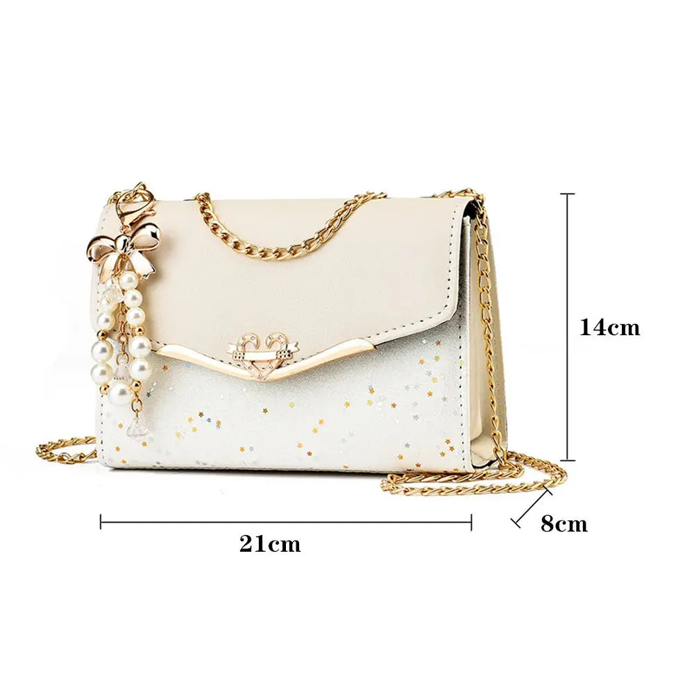 Kolorful Elegant Bagz with Pendants Chain Straps