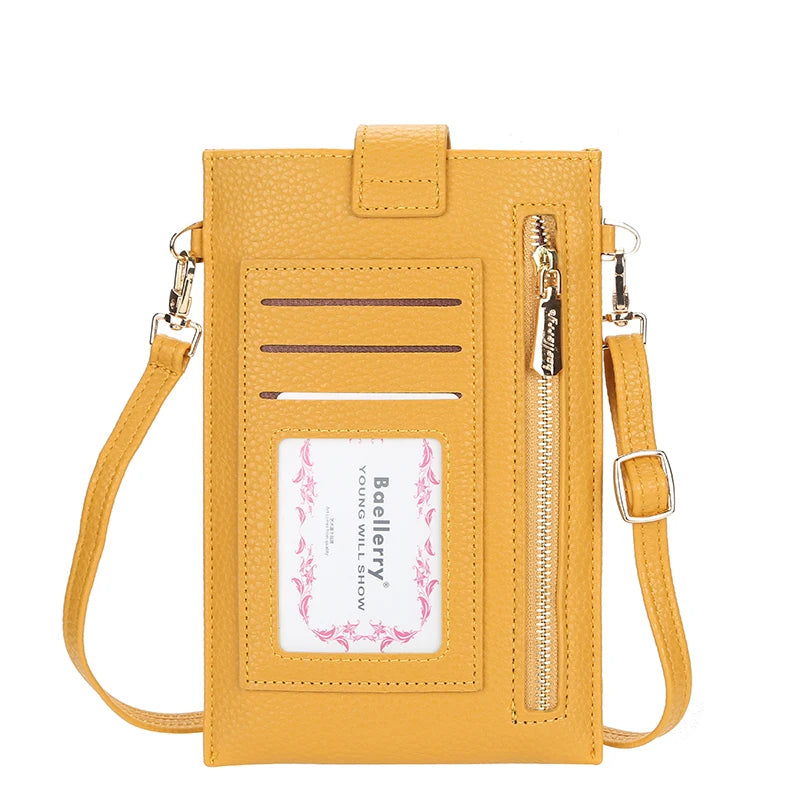 Kolorful Cellphone and Credit Card Small Crossbody Purse