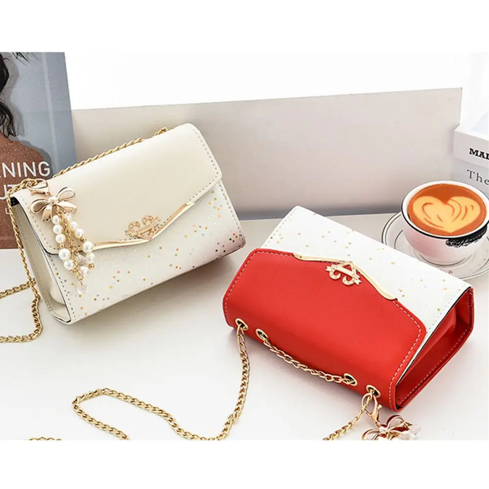 Kolorful Elegant Bagz with Pendants Chain Straps
