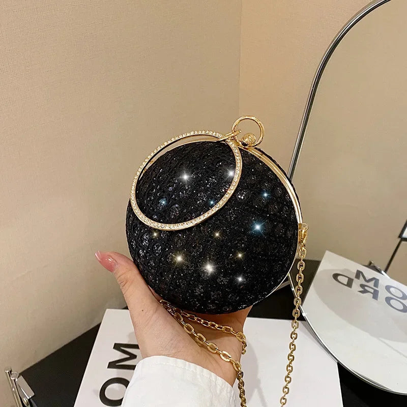 Kolorful Small Disco Ball Design Party Purse