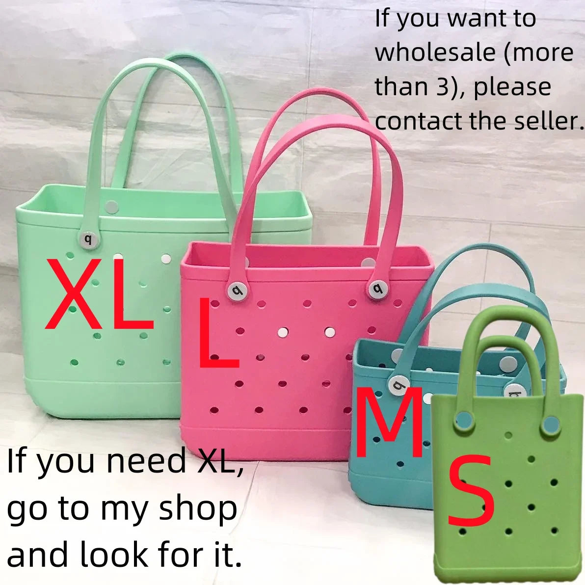 Large Kolorful Tote Bags Waterproof