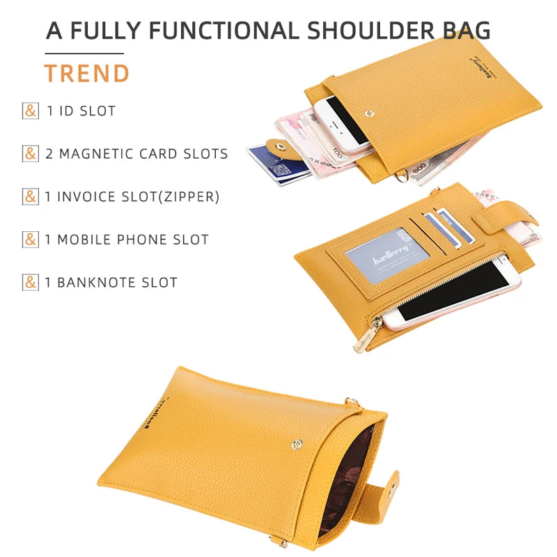 Kolorful Cellphone and Credit Card Small Crossbody Purse