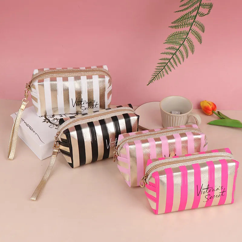 Kolorful Striped Make Up Bagz