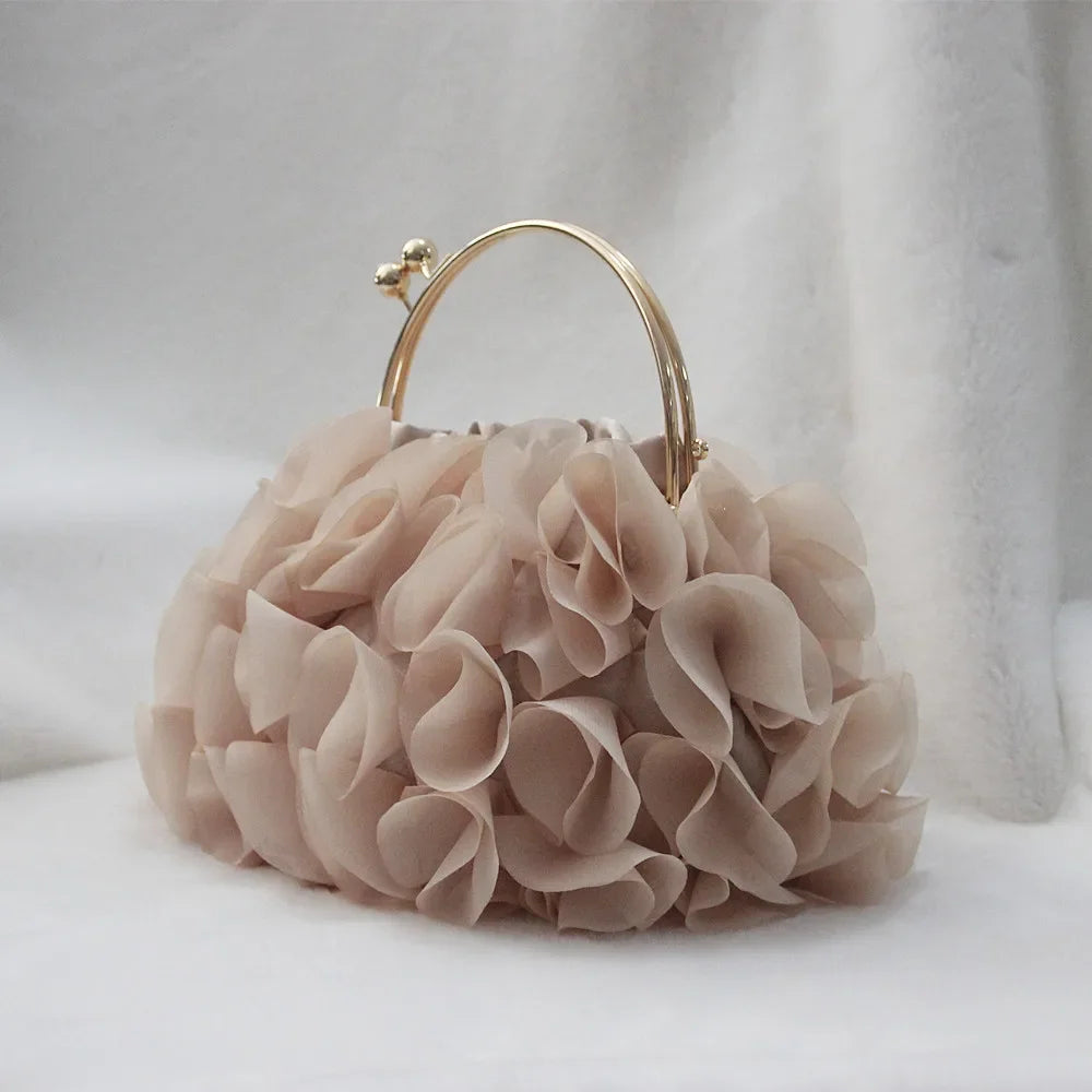 Kolorful Satin Frilly Party Bag