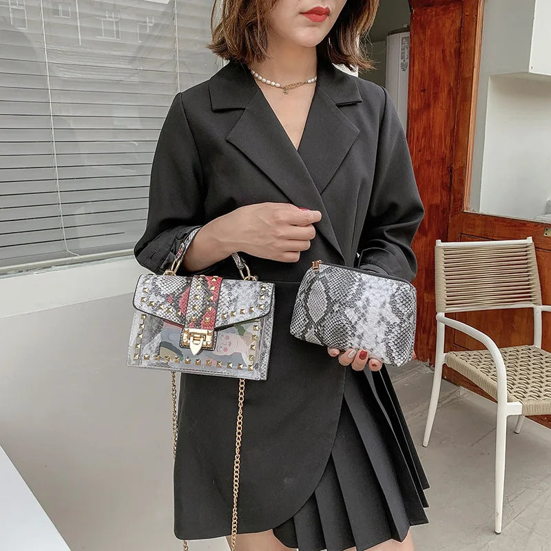 Multi-Kolorful Luxury Graffiti Handbagz