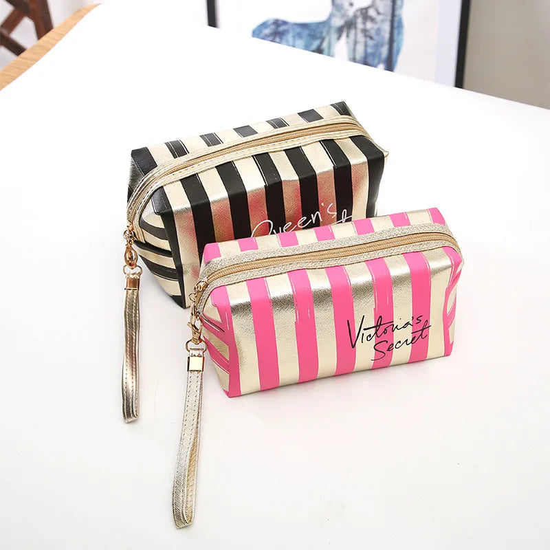Kolorful Striped Make Up Bagz