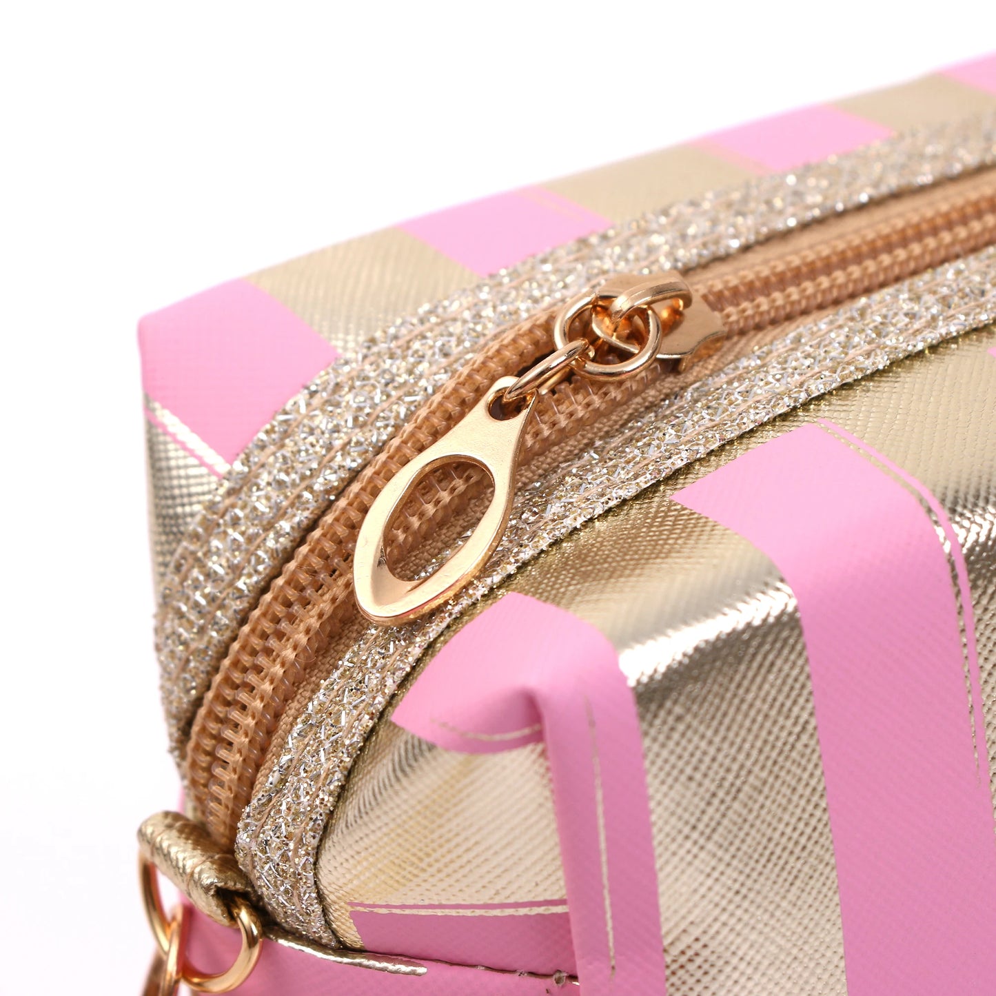 Kolorful Striped Make Up Bagz