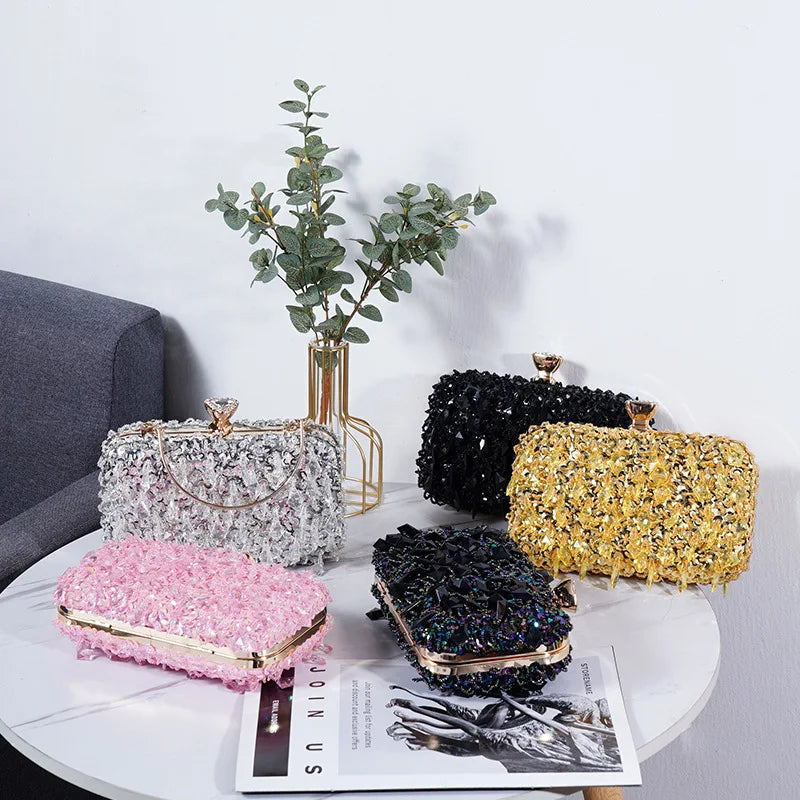Kolorful Sequin Luxury Chain Purse