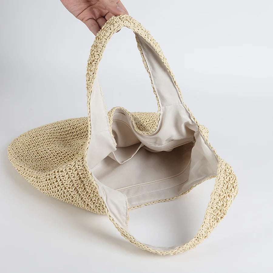 Kolorful Hobo Straw Summer Bag