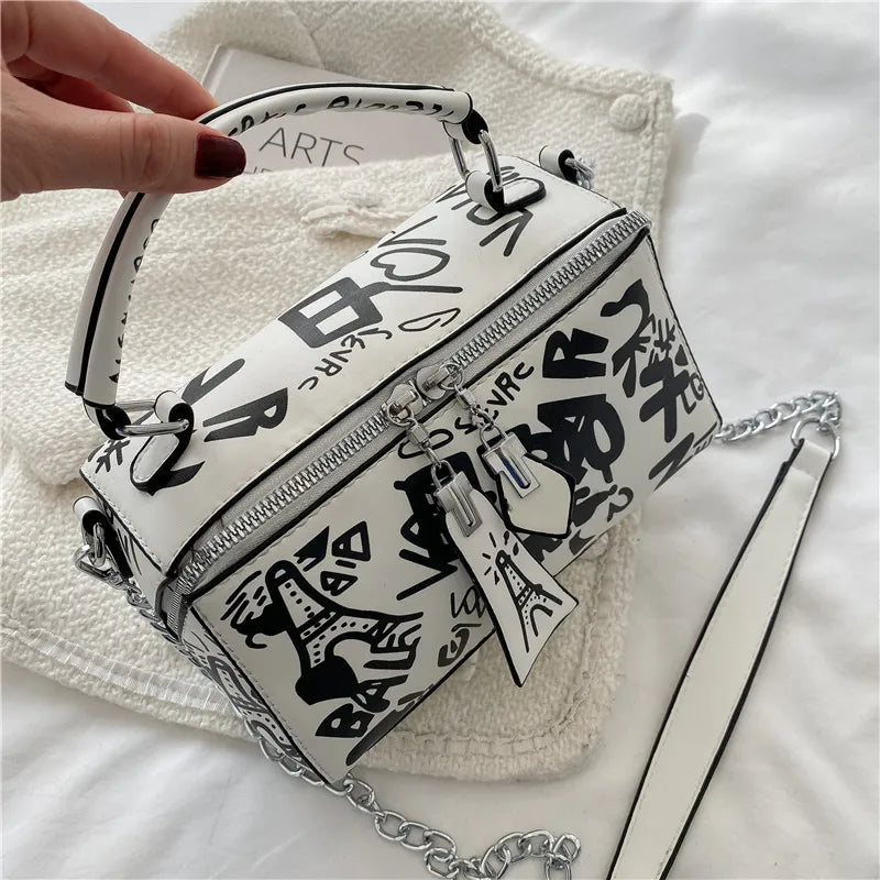 Designer Graffiti Kolorful Handbag