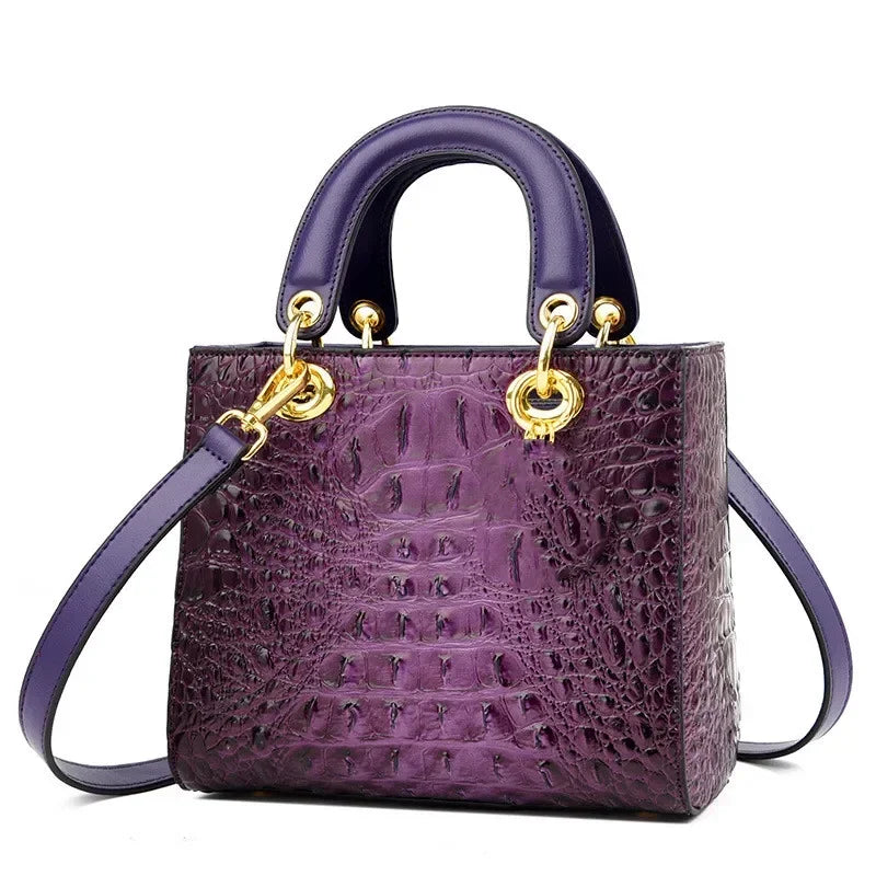 Kolorful Crocodile Printed Designer Bag
