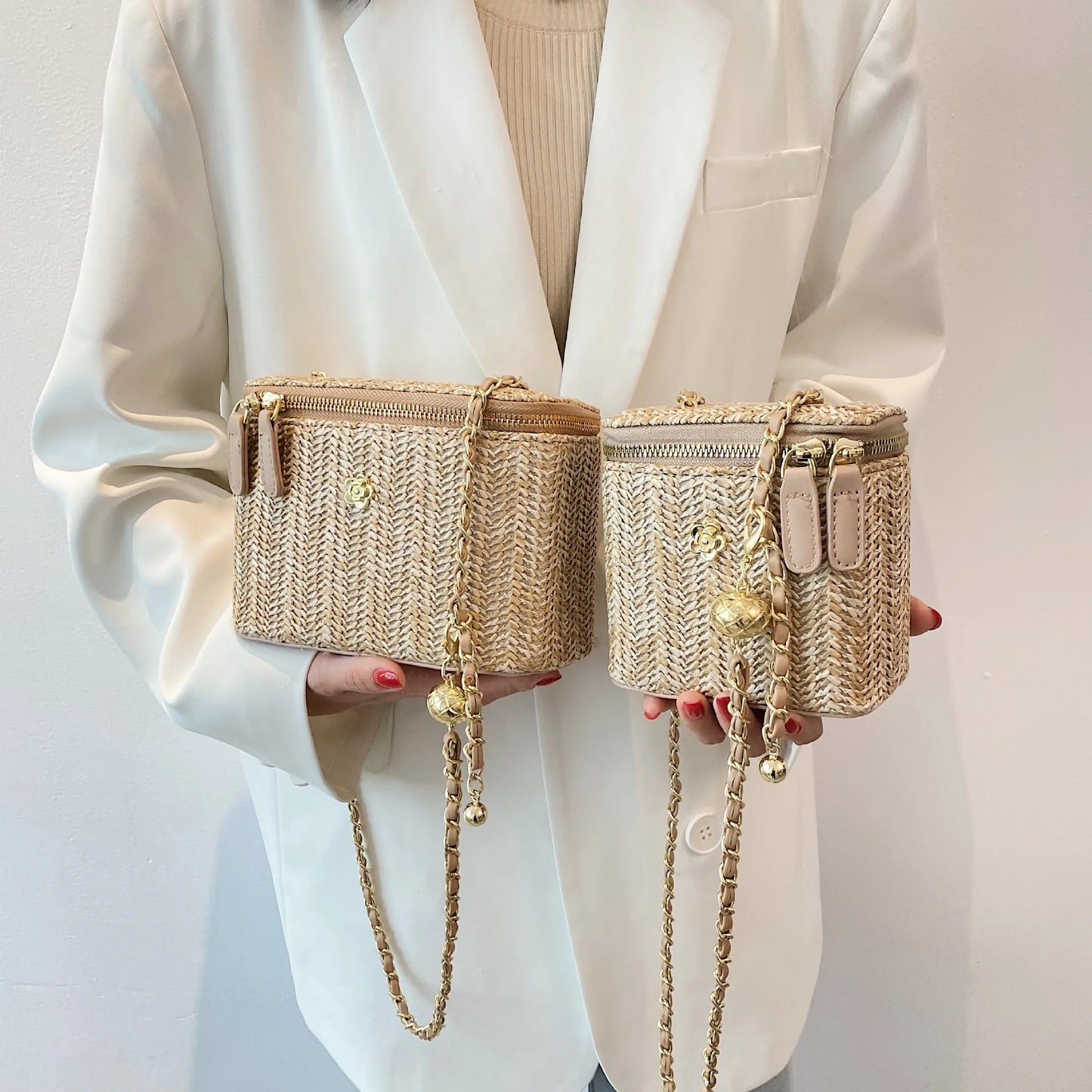 Kolorful Mini Straw Weave Summer Bag