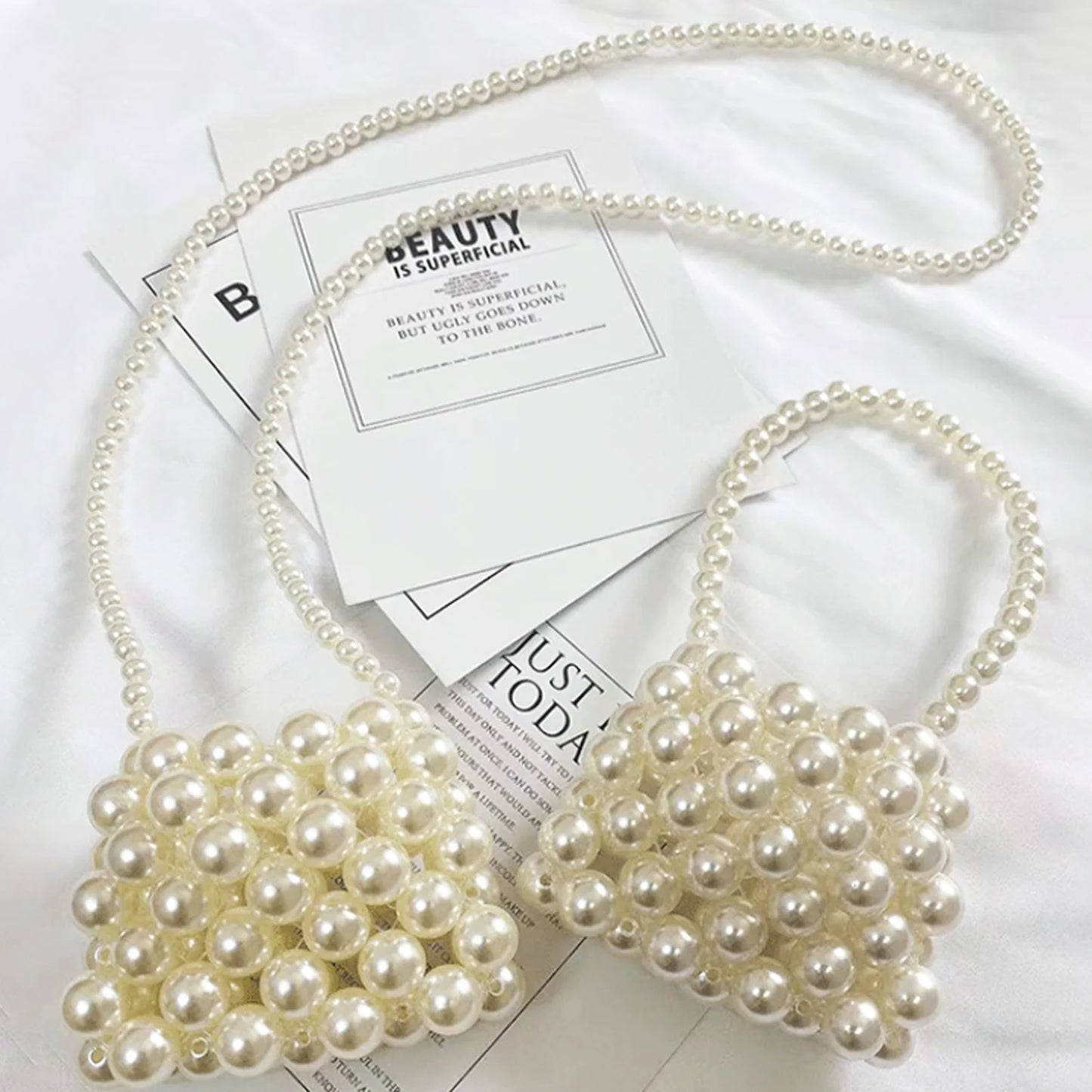 Tiny Pearl Party Handbag