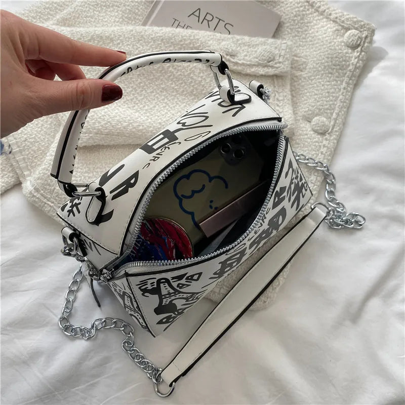 Designer Graffiti Kolorful Handbag