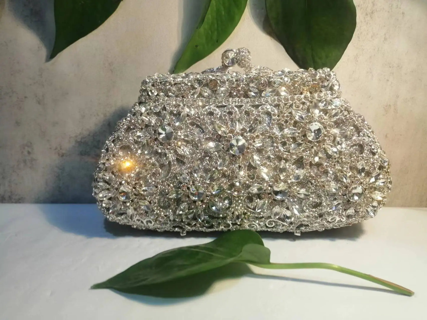 Kolorful Elegant Crystal Rhinestone Formal Clutch Bag