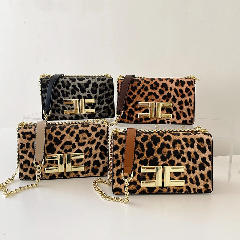 Elegant Leopard Print Hand Bagz