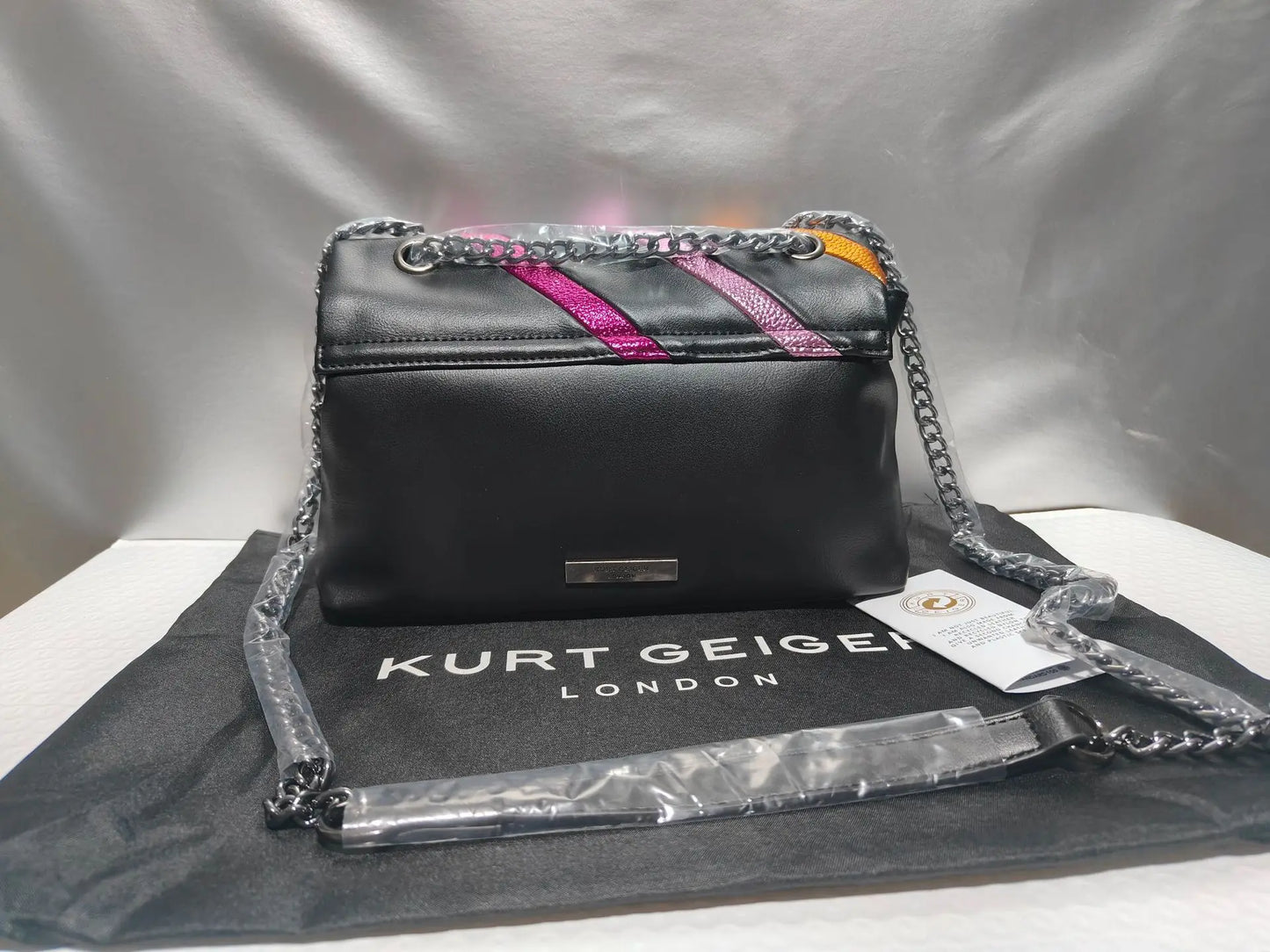 Sleek Multi-Color Elegant Black Crossbody Bag