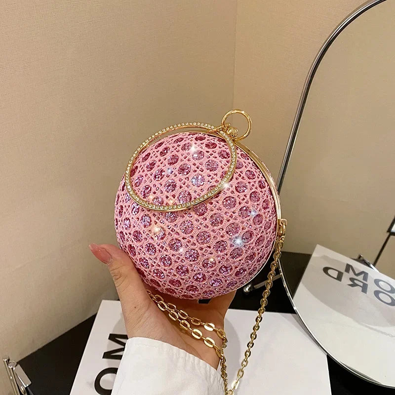 Kolorful Small Disco Ball Design Party Purse