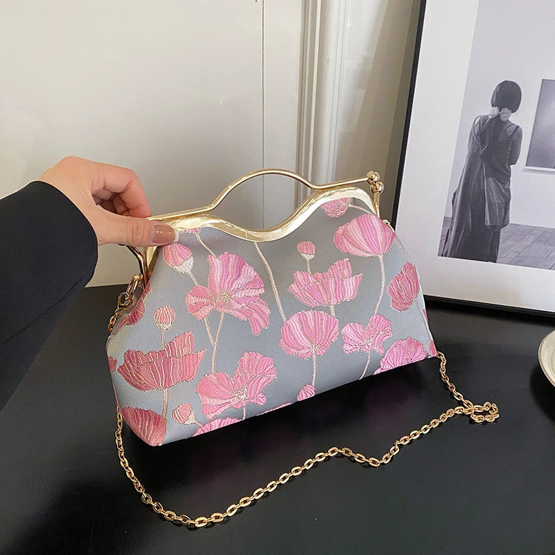 Kolorful Butterfly Print Designer Evening Bagz
