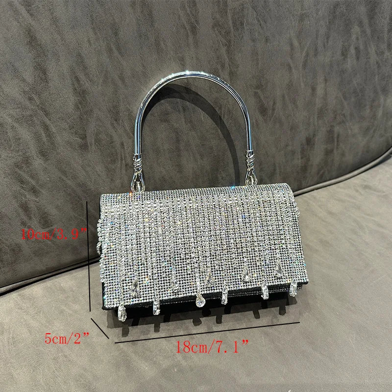 Elegant Silver or Gold Designer Handbag