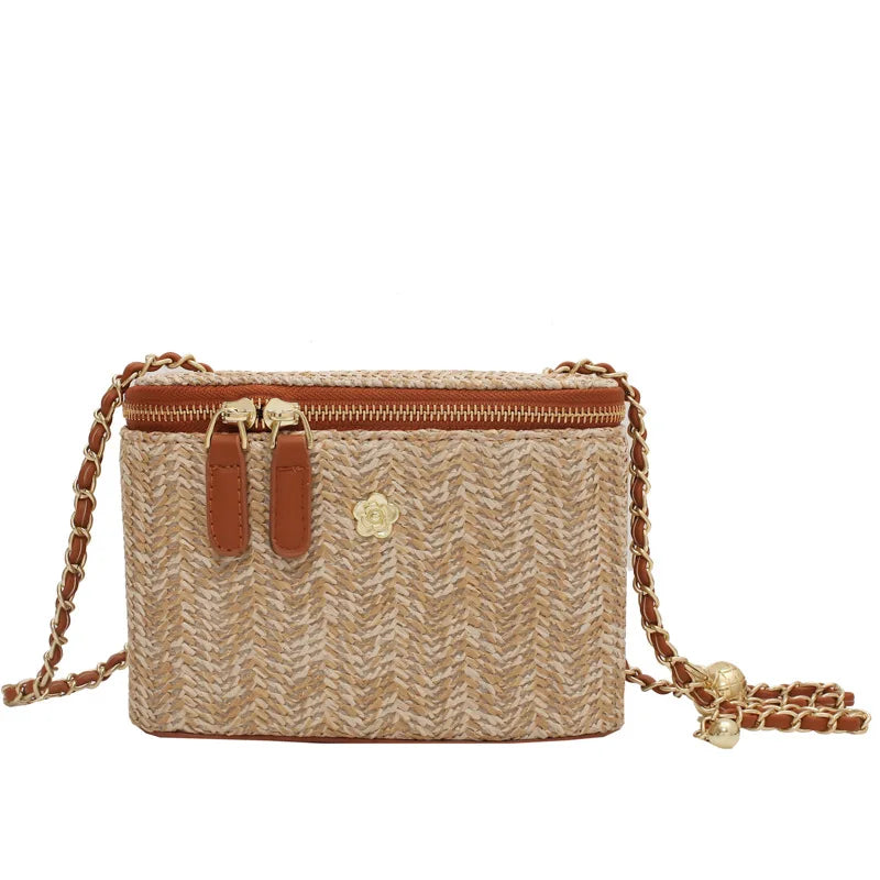 Kolorful Mini Straw Weave Summer Bag