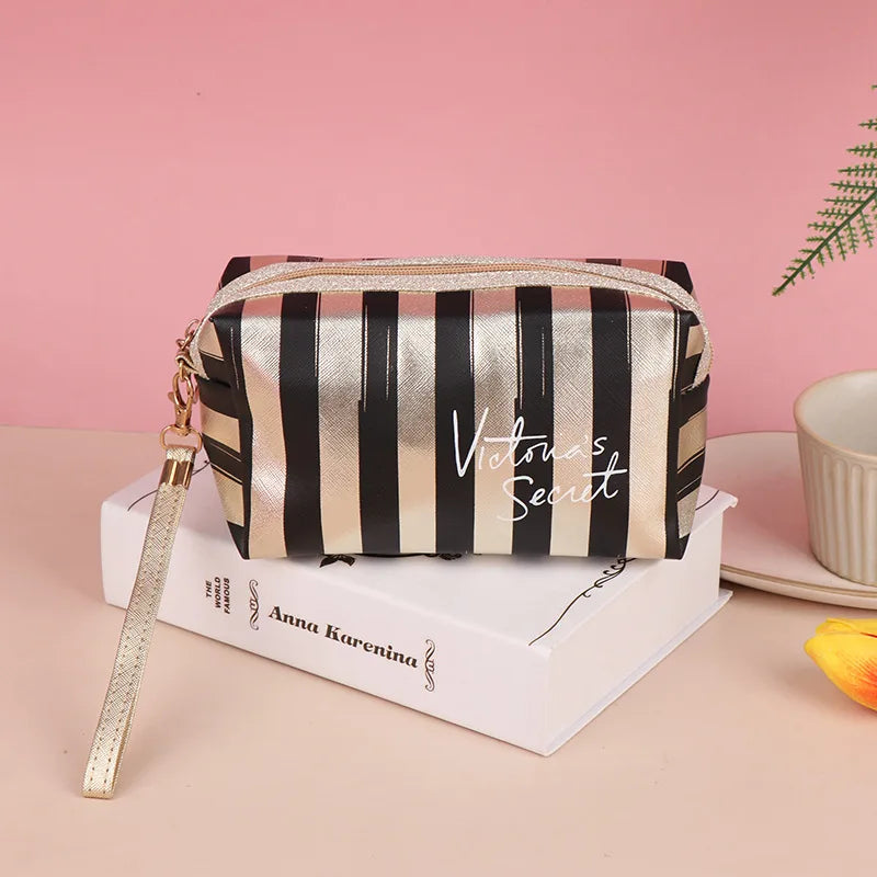 Kolorful Striped Make Up Bagz