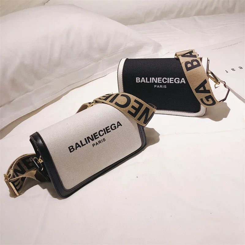 Black and White and Grey Balineciega Designer Purse