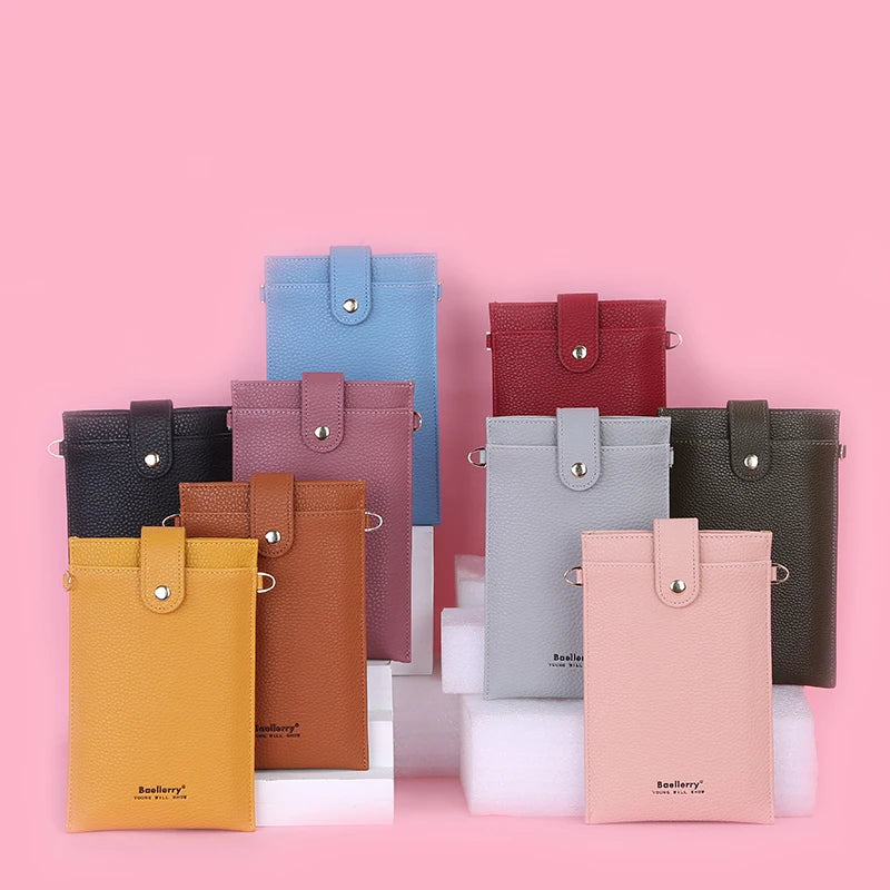 Kolorful Cellphone and Credit Card Small Crossbody Purse