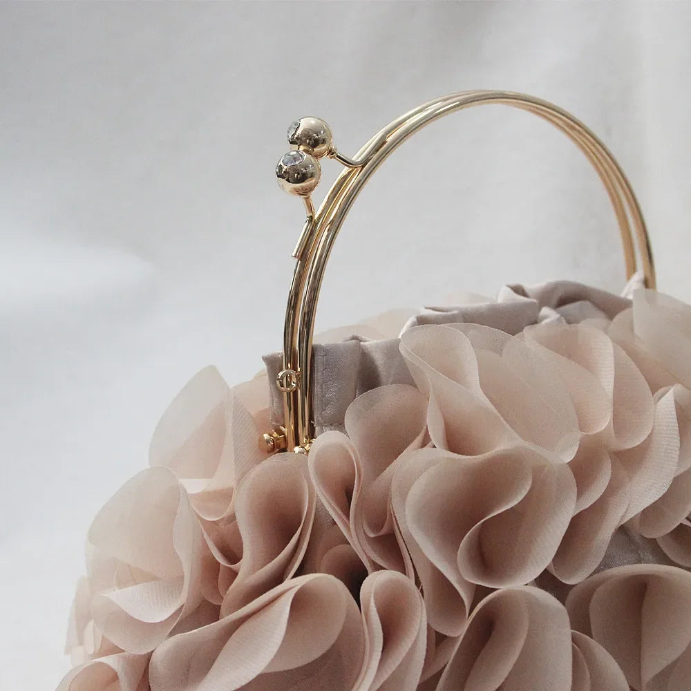 Kolorful Satin Frilly Party Bag