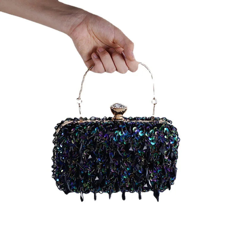 Kolorful Sequin Luxury Chain Purse