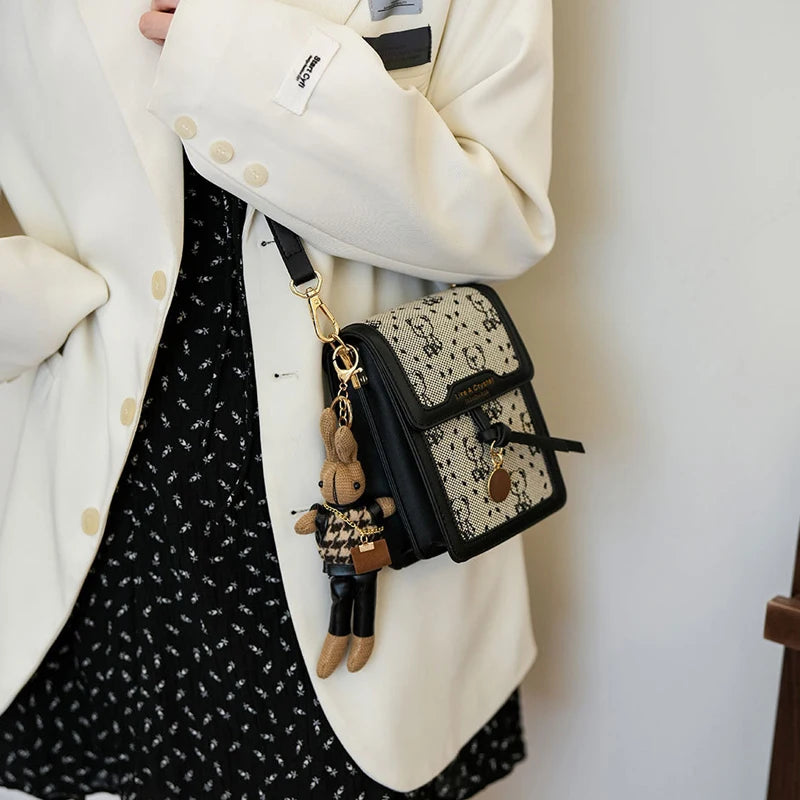 Bear Designer Crossbody Cellphone Purse