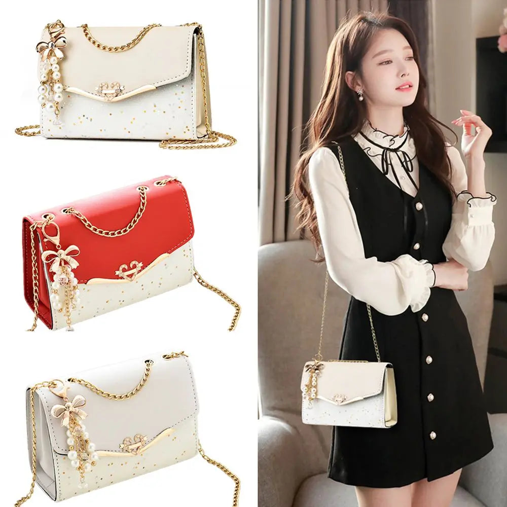 Kolorful Elegant Bagz with Pendants Chain Straps