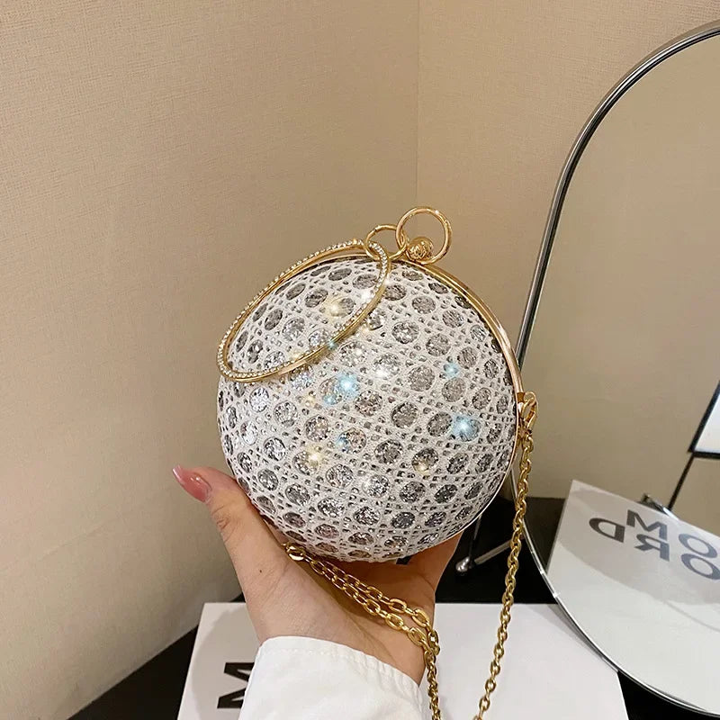 Kolorful Small Disco Ball Design Party Purse