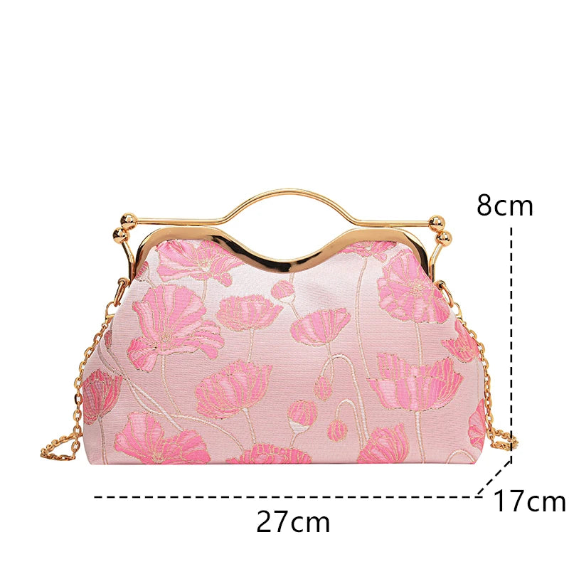 Kolorful Butterfly Print Designer Evening Bagz