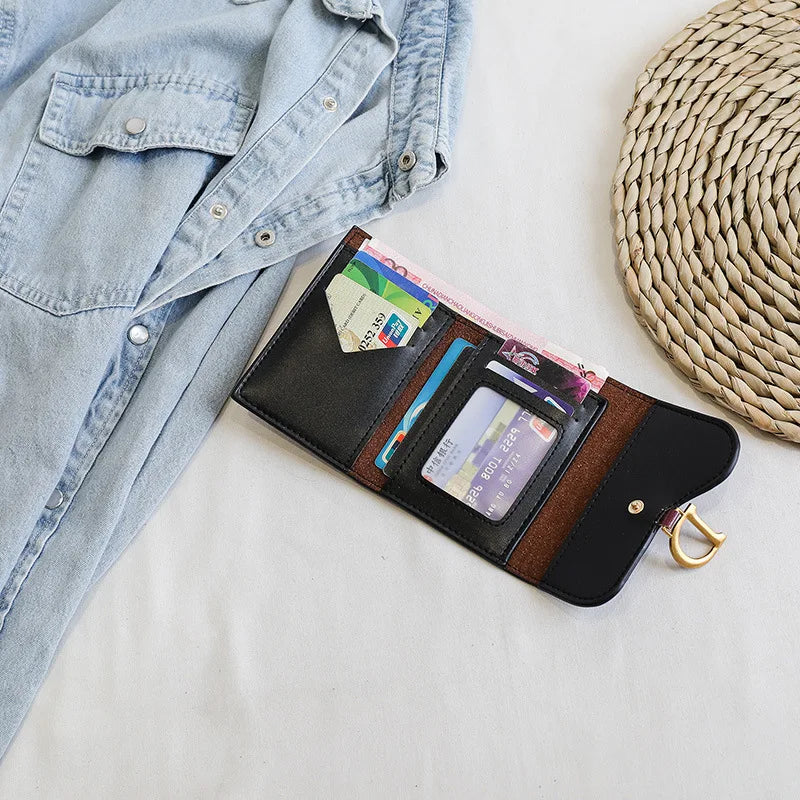 Kolorful Letter D Alligator Pattern Design Wallet