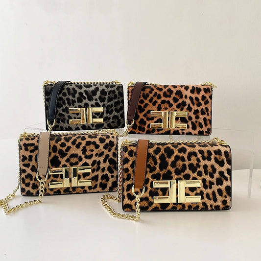 Elegant Leopard Print Hand Bagz