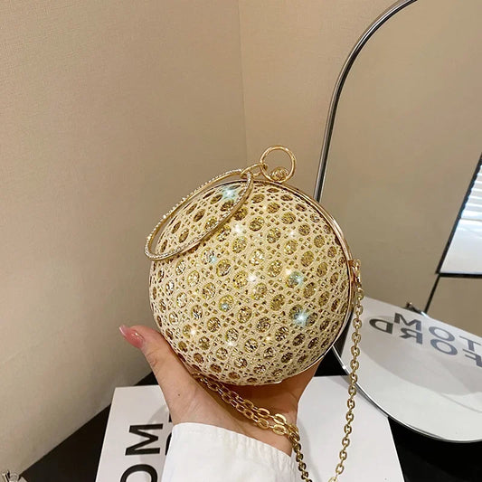 Kolorful Small Disco Ball Design Party Purse