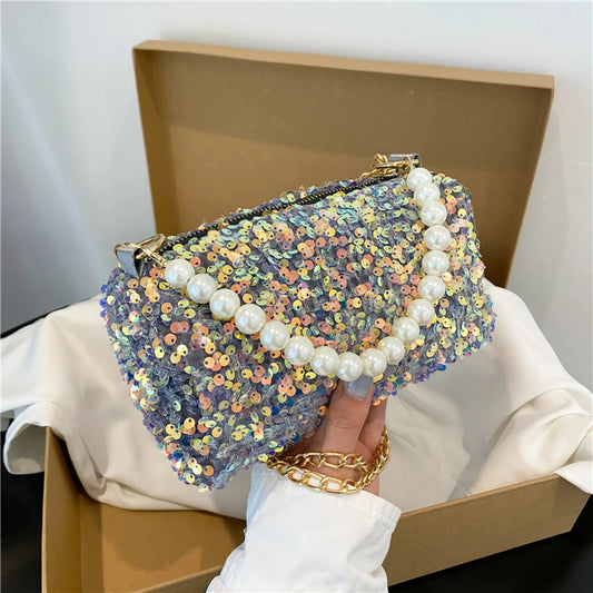 Multi Kolored Glitter Sequin Party Bagz