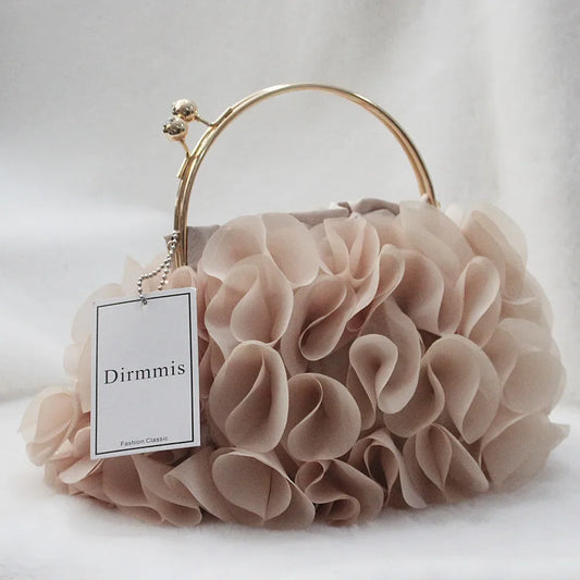 Kolorful Satin Frilly Party Bag