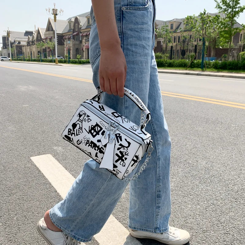 Designer Graffiti Kolorful Handbag